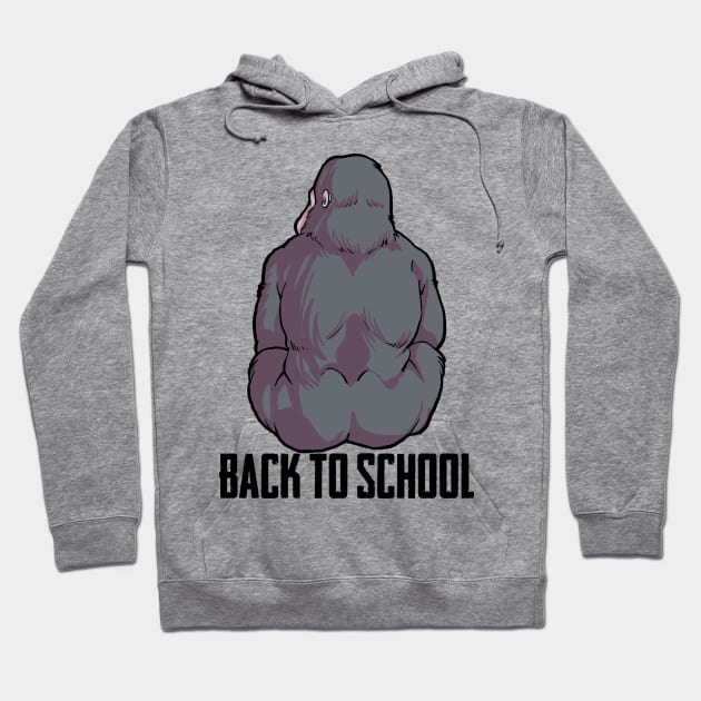 Gorilla - Back To School Hoodie by maxdax